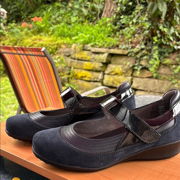 DREW Shoes - Genoa by DREW Mary Jane leather Flats Loafers. WIDE WIDTH